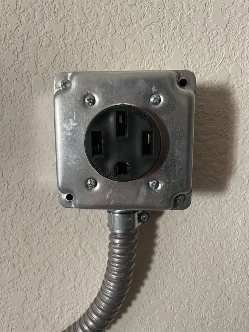 NEMA 14-50 outlet installed for Smart Home Electrical in Homestead